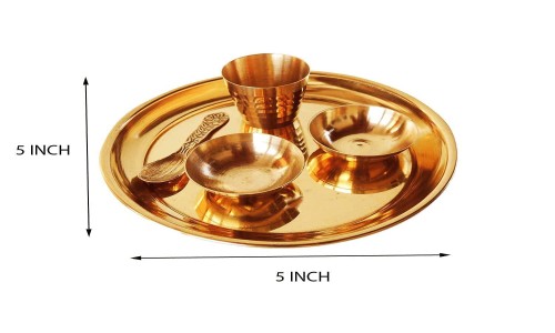 Pure Brass Laddu Gopal Pooja Bhog Set in meerut  up
