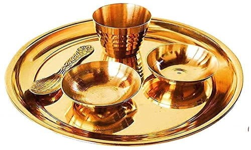 Pure Brass Laddu Gopal Pooja Bhog Set in meerut  up