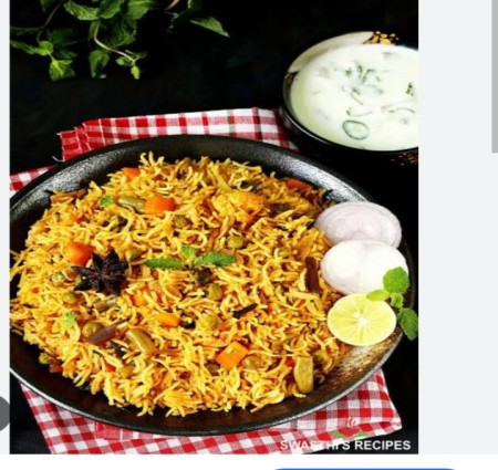Classic Indian veg biryani