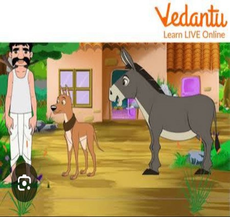 The donkey and the Dog