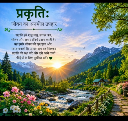प्रकृति: जीवन का अनमोल उपहार