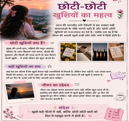 छोटी छोटी खुशियों का महत्व