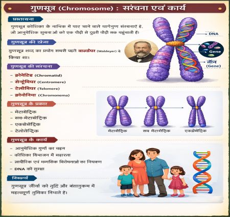 गुणसूत्र (Chromosome) : संरचना एवं कार्य