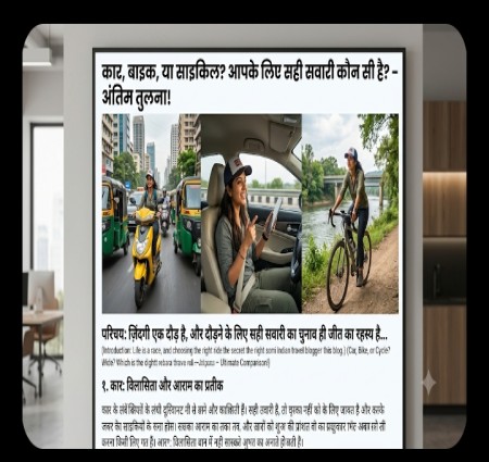 90% लोग रोज़ की सवारी चुनने में करते हैं ये गलती! कार  बाइक या साइकिल—आपकी सही चॉइस क्या है?