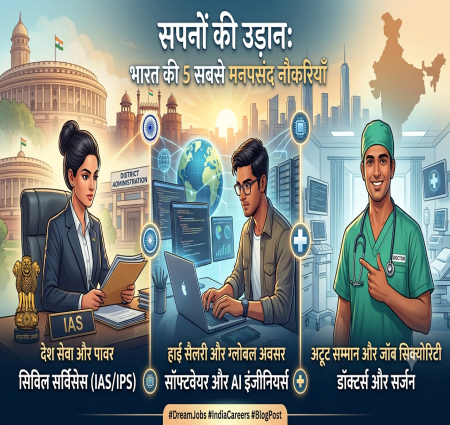 सपनों की उड़ान: भारत की 5 सबसे मनपसंद और हाई पेइंग नौकरियां (Top Dream Jobs in India)