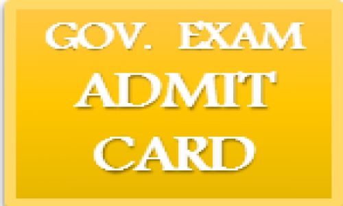 GOVERNMENT EXAM ADMIT CARD