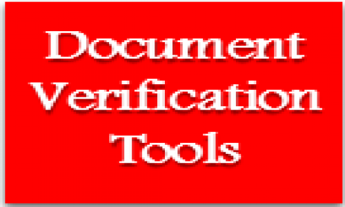 Document Verification Tools