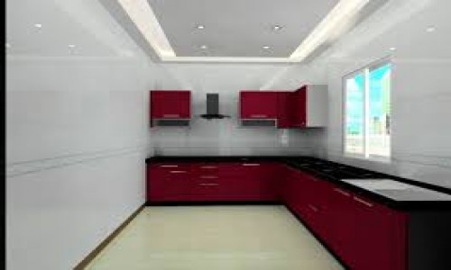 L Shaped Modular Kitchen