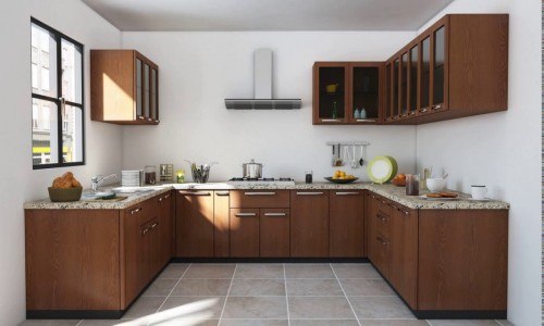 U Shaped Modular Kitchen