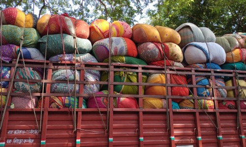 Industrial Machine Cleaning Cotton Old Dhoti