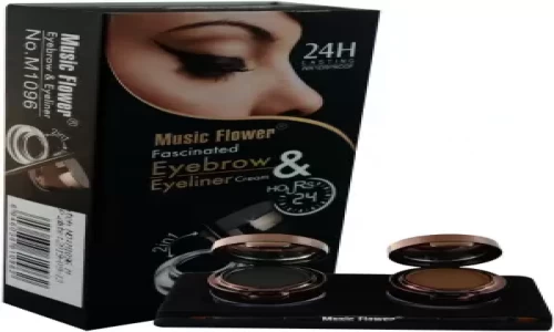 Music Flower 24H Eyebrow and Eyeliner Cream